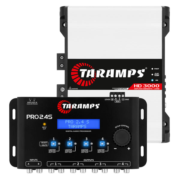 Taramps HD 3000 Verstärker – 3000W RMS, 2 Ohm, Class D, Für Auto-Soundanlagen